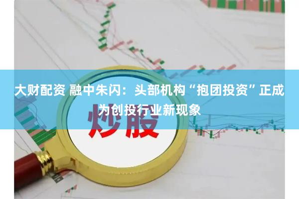 大财配资 融中朱闪：头部机构“抱团投资”正成为创投行业新现象